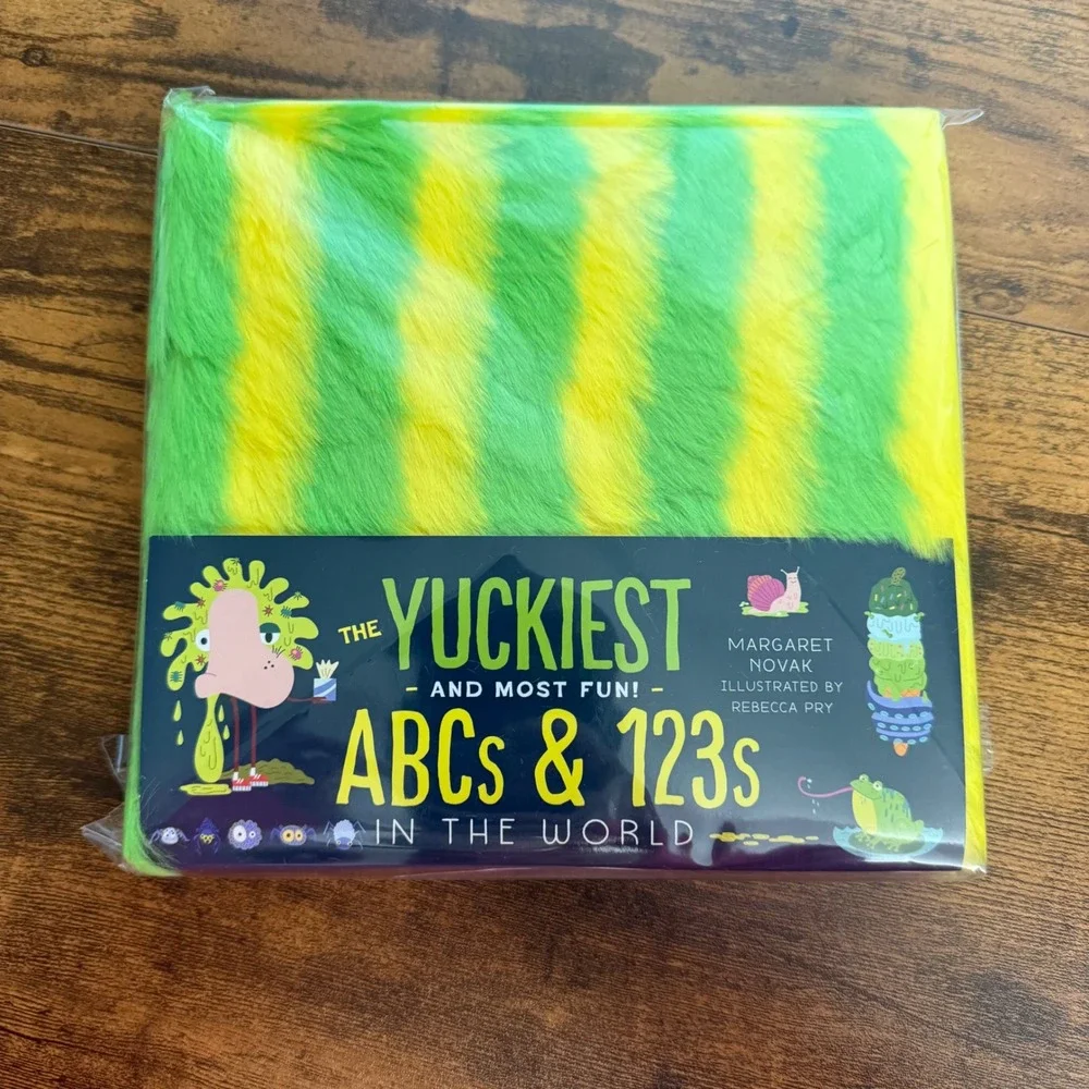 The Yuckiest ABCs & 123s in the World Board Book Fuzzy Cover Margaret Novak NEW
